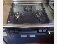 施工後：パロマ「スタンダード」PD-N36・パロマ「コンロ下部専用キャビネット」PDC-61B