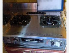 施工後：リンナイ「キャビネット型グリル付コンロ」URG-655TS2A-R