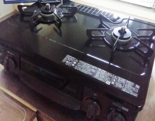 設置後：テーブルガスコンロ「スタンダード」KG35NBKL