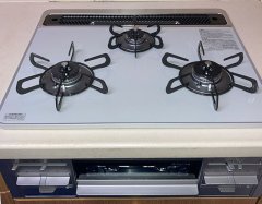 東京都多摩市Y邸ビルトインガスコンロ、パロマ「リプラ」PD-509WS-60CV交換施工事例