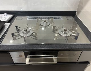施工後：リンナイ「デリシア（3V乾電池・操作部液晶付き）」RHS72W38M13RCSTW