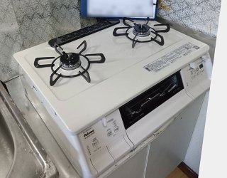 設置後：パロマ「エブリシェフ」PA-380WHA-L