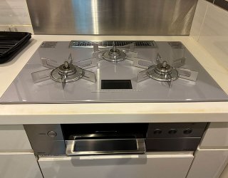 施工後：リンナイ デリシア 100V電源 RHS72W38M14VCSTW