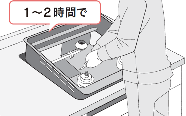 有資格者による交換作業