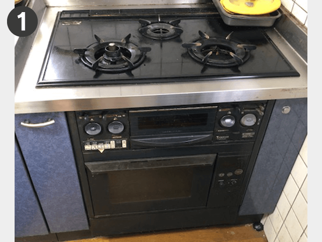 ガスコンロ・オーブン全体