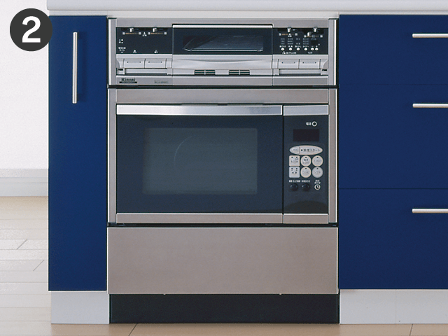 ガスコンロ・オーブン正面