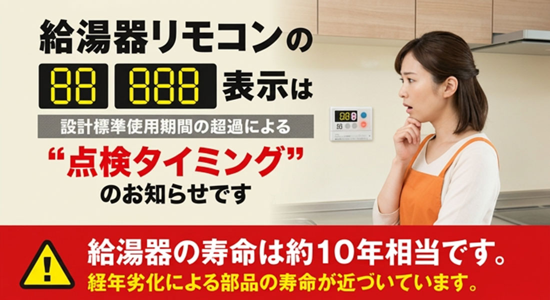 給湯器エラー888・88の意味とは？