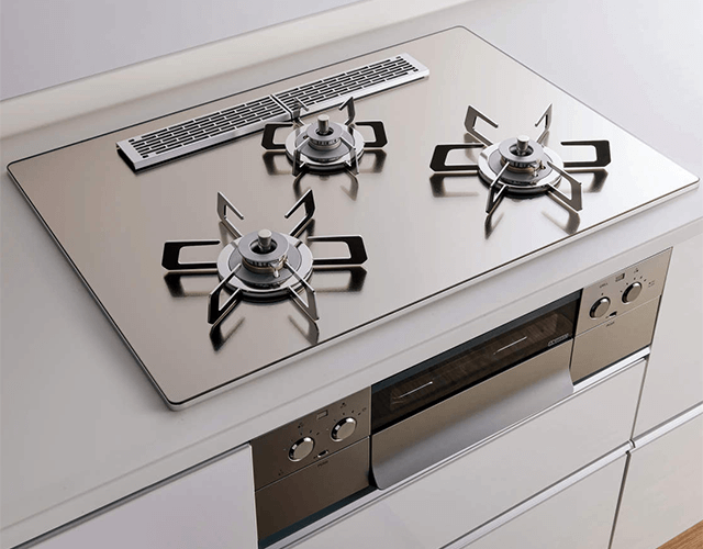 上質感のあるガラストップ