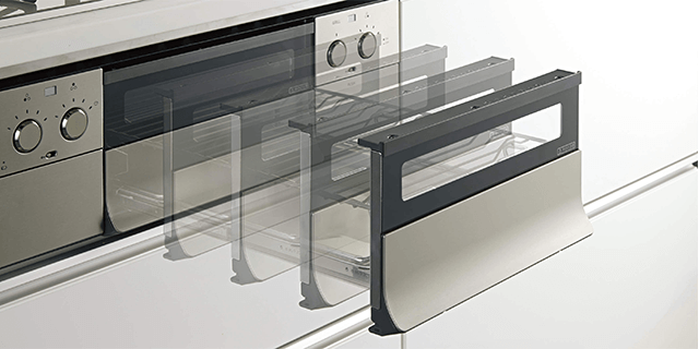 開閉がスムーズなレール