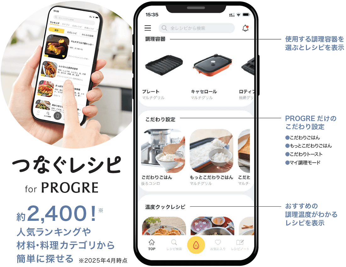 つなぐレシピ for プログレ