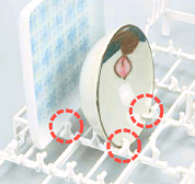 皿も鉢も同じ場所にセットできる