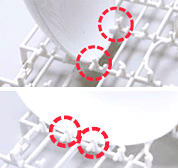 器を置く向きをタテ・ヨコ自在に
