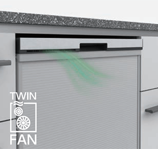 ツインファンベント（低湿・低温排気システム）