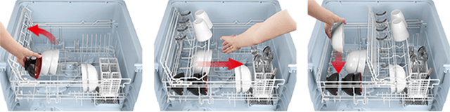 左右にスライドする上カゴ