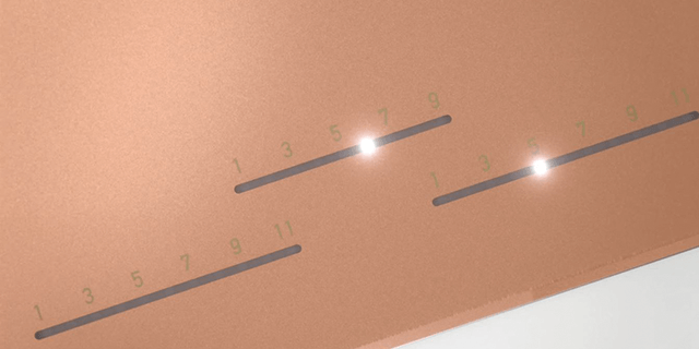 コンロ火力インジケーター天面表示