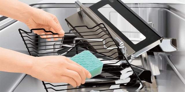 分解しやすく、洗いやすい