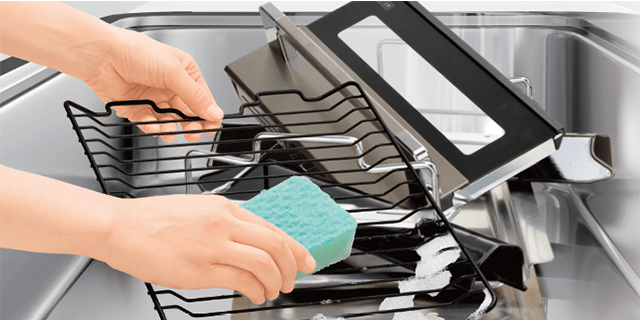 分解しやすく、洗いやすい