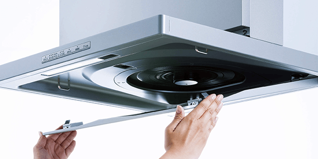 取りはずしが簡単な整流板