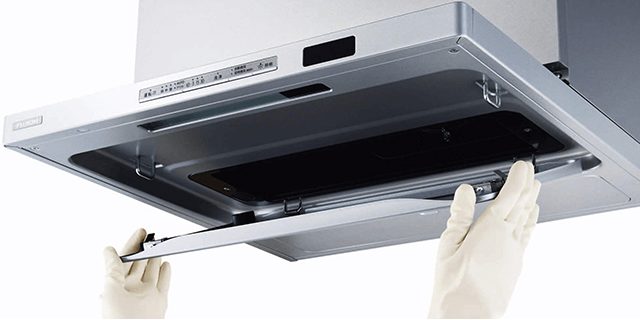 取りはずしが簡単な整流板