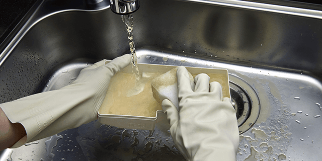 排水トレイ洗浄