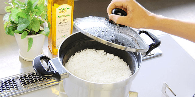 コンロ専用炊飯鍋