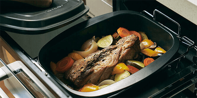 火加減はコンロにおまかせ