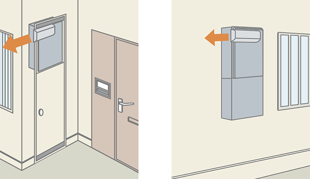 アルコーブ設置・屋外壁掛型